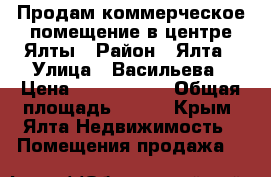 Продам коммерческое помещение в центре Ялты › Район ­ Ялта › Улица ­ Васильева › Цена ­ 8 650 000 › Общая площадь ­ 100 - Крым, Ялта Недвижимость » Помещения продажа   
